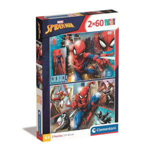 Spiderman Spiderman 2 in 1 Puzzel - 2 x 60 stukjes - Clementoni