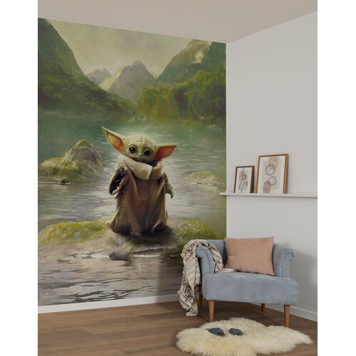 Star Wars Star Wars Vlies Behang - 200x250 cm - Mandalorian Grogu
