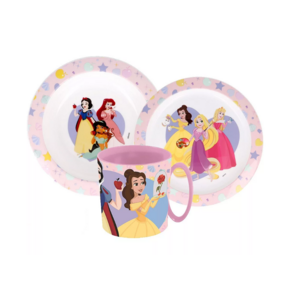 Disney Princess Disney Princess Kinderservies met Mok - Magnetron Disney Princess Disney Princess Kinderservies met Mok - Magnetron
