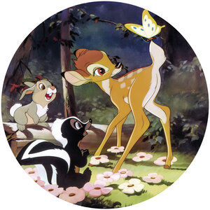 Bambi Bambi Vlies Muursticker -125 cm - Rond - Disney Bambi Bambi Vlies Muursticker -125 cm - Rond - Disney