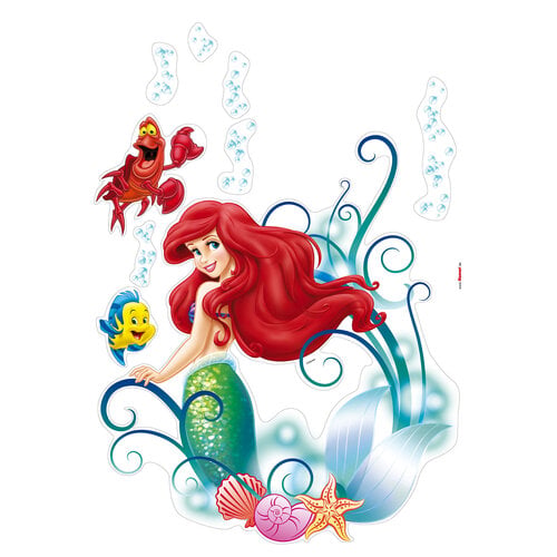 Disney Princess Disney Princess Ariel Muurstickers - 50x70 cm Disney Princess Disney Princess Ariel Muurstickers - 50x70 cm