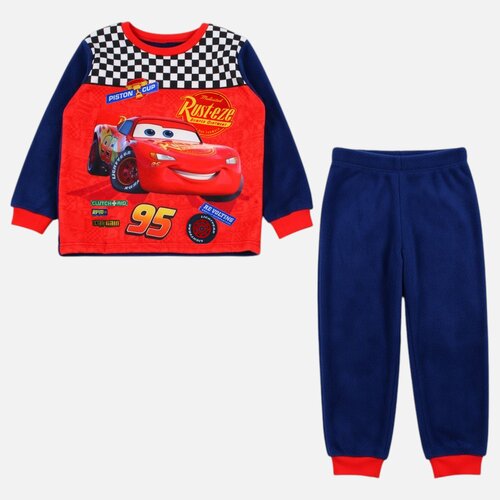 Cars Disney Cars Fleece Pyjama - Blauw Cars Disney Cars Fleece Pyjama - Blauw