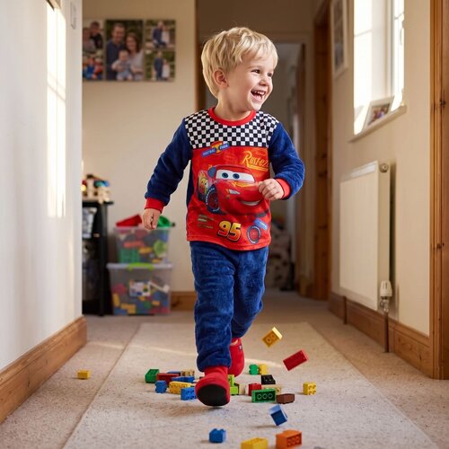 Cars Disney Cars Fleece Pyjama - Blauw Cars Disney Cars Fleece Pyjama - Blauw