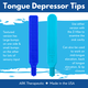 ARK-therapeutic ARK Smooth Tongue Depressor Tip  - Teal
