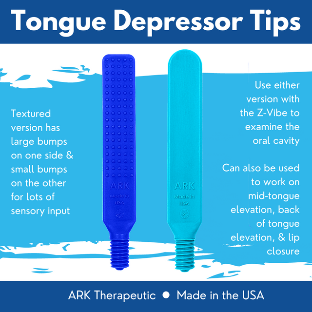 ARK-therapeutic ARK Smooth Tongue Depressor Tip  - Teal
