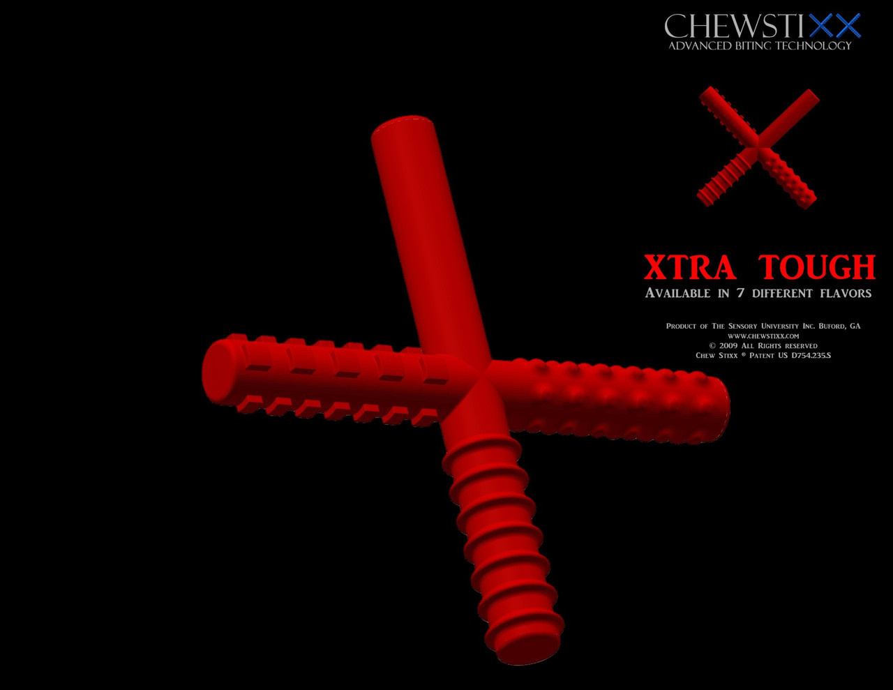 Sensory University Chew Stixx | Multi Texture Chewable Fidget (Blue = XT | Red = XXT)