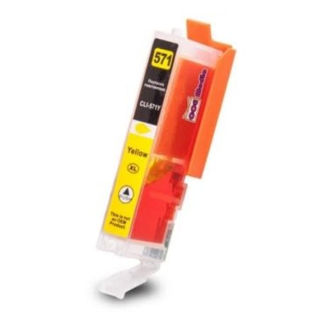 Huismerk Canon 571Y Yellow inkt Cartridge  Incl Chip huismerk