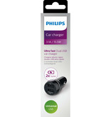 Philips DLP2357 2 USB poort charger DC 5V 3.1A autolader oplader