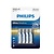 Philips LR03E4B Ultra Alkaline AAA batterijen 4 stuks