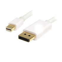 Witte  Mini Displayport / thunderbolt naar Displayport Kabel V1.2 - 1.8Meter
