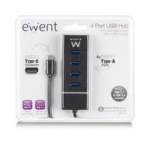 EW1137 USB C USB-C 3.1 Gen1 (USB 3.0) Hub 4 port