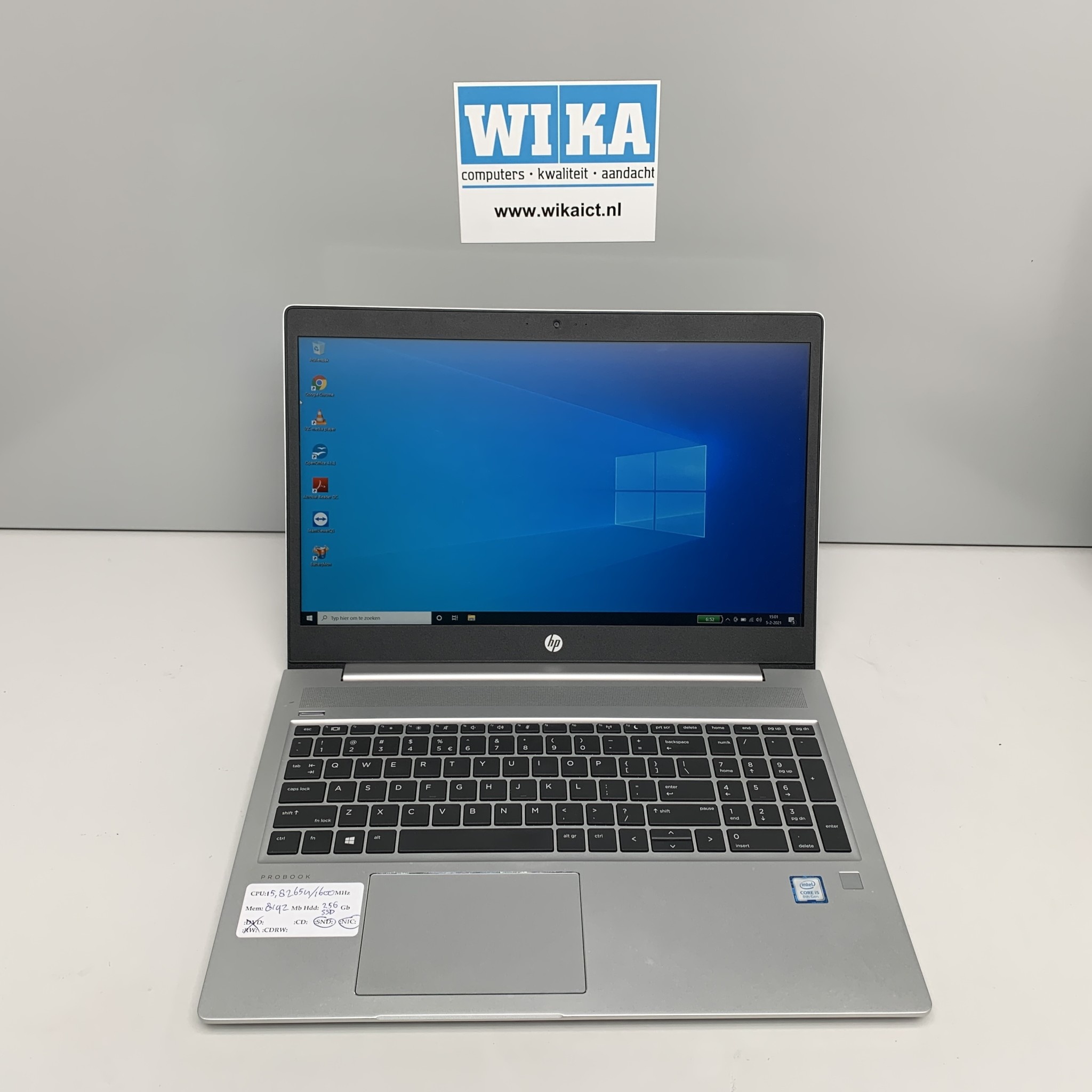 HP Probook 450 G6 Core i5 8Gb 256gb SSD 15.6 W10p laptop