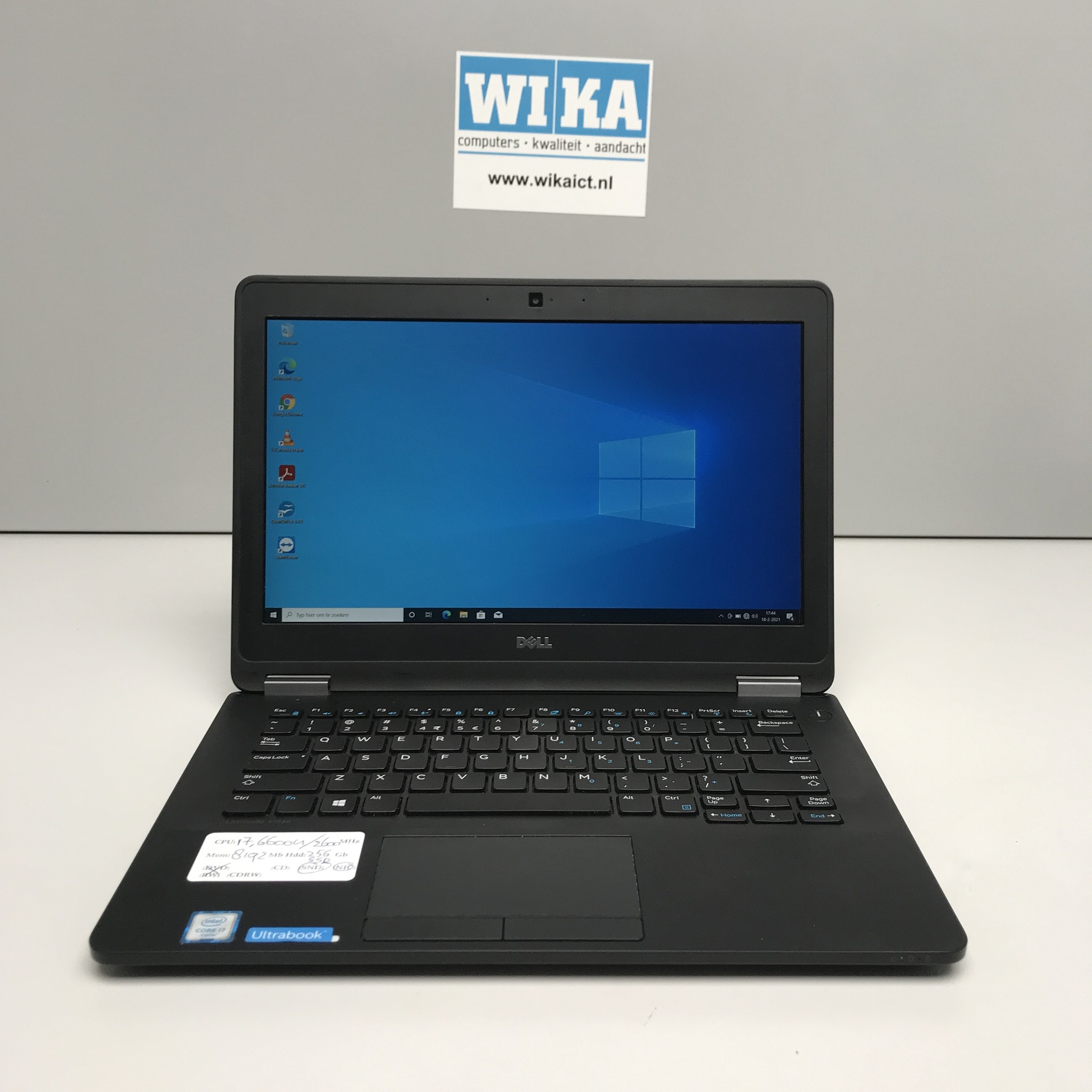 Dell Dell Latitude E7270 I7 8Gb 256Gb SSD 12.5 W10P used laptop