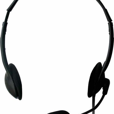 Ewent EW3563 Headset 2x 3.5mm Jack 2,1m zwart Headphone koptelefoon