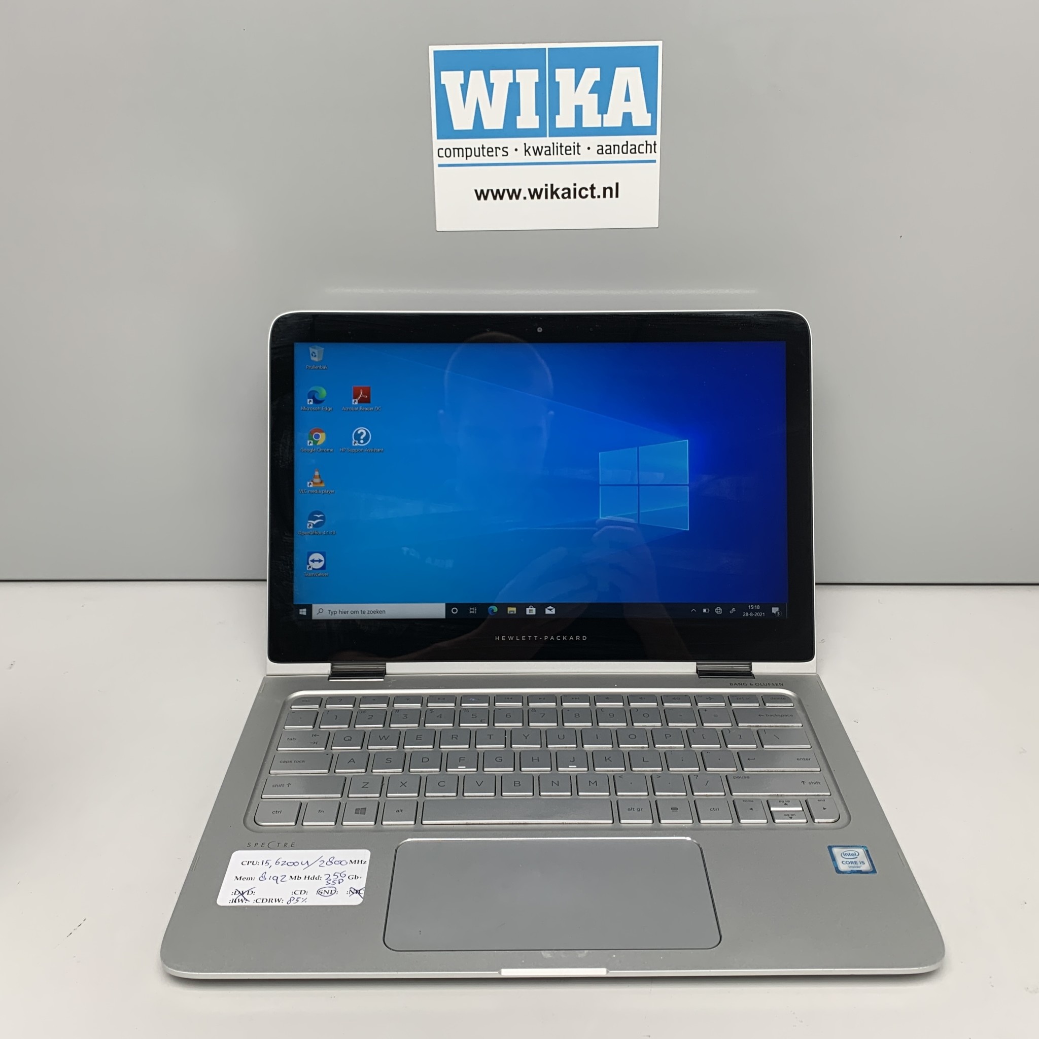 HP Spectre Pro X360 G2 I5-6200U 8Gb SSD W10P