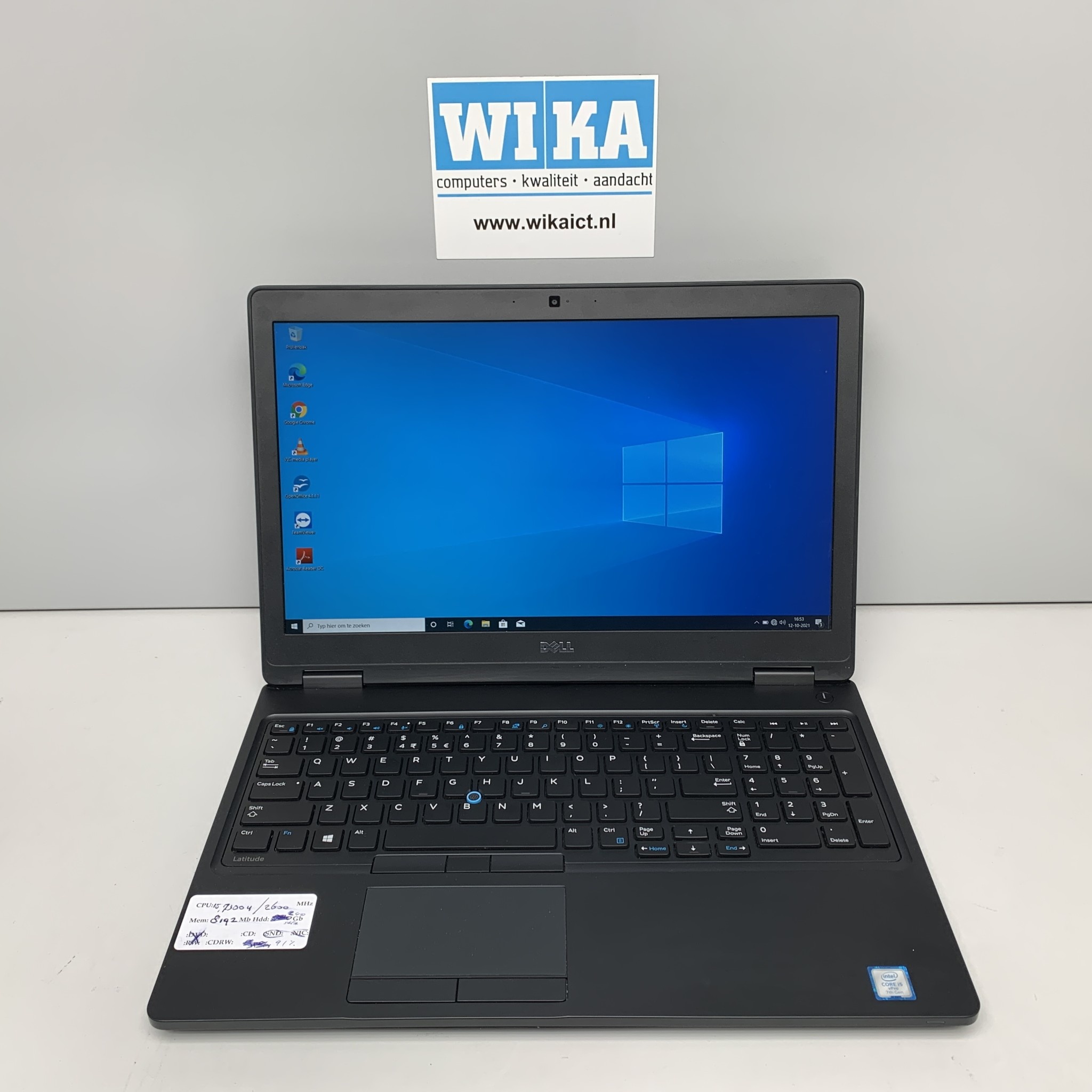 Dell Latitude 5580 i5-7300U 8Gb 256Gb SSD 15.6 W10P laptop