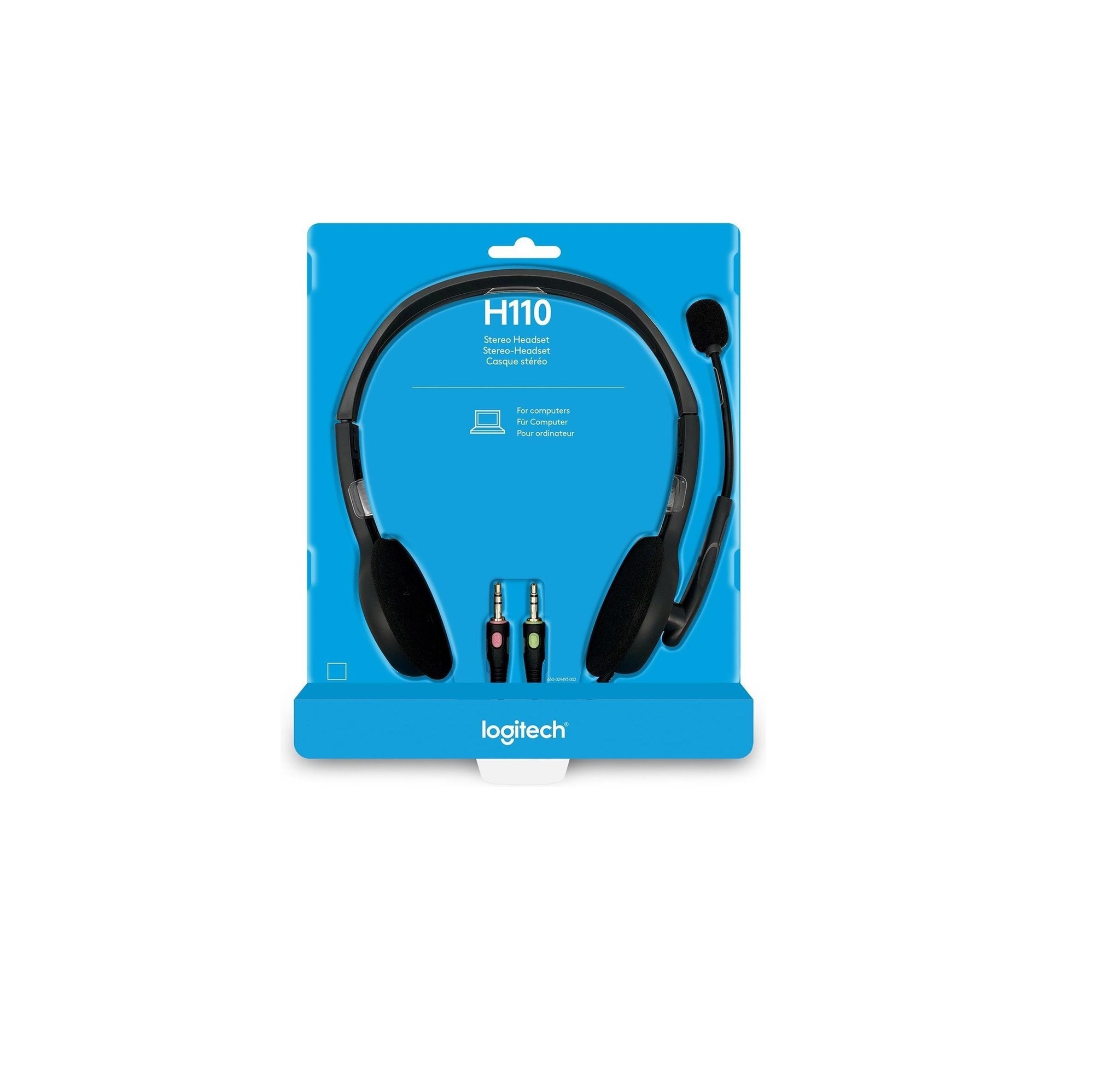 goedkeuren klasse Ongeschikt Logitech H110 Headset 2x 3.5mm Jack 2,1m zwart Headphone koptelefoon | WIKA  ICT | Hardware & Support