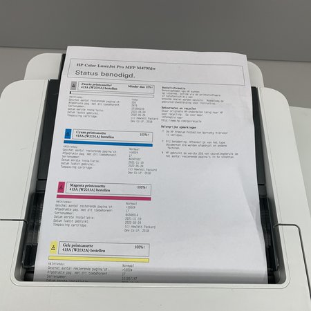 HP mfp-479fdw AIO laserprinter scanner defect.