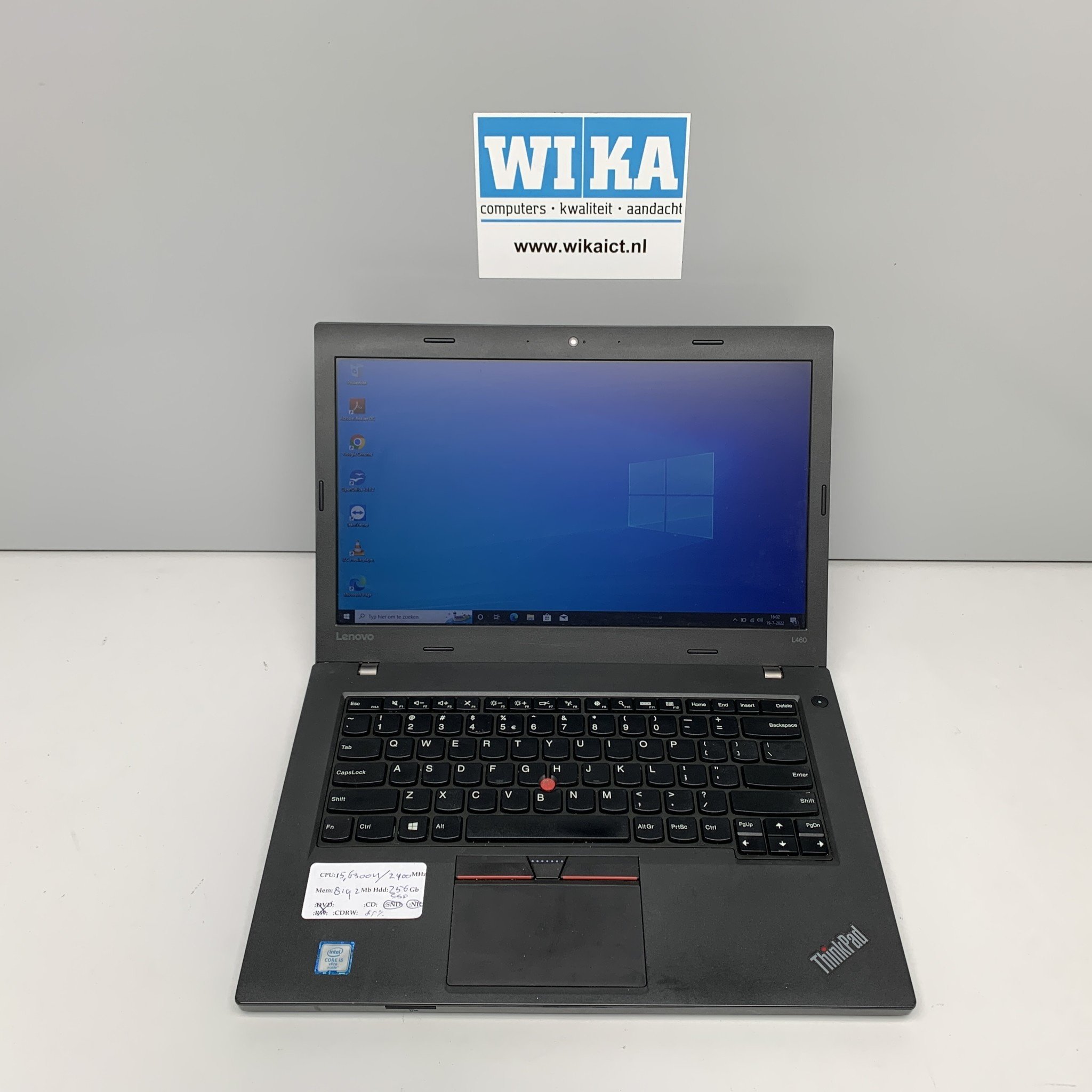 Lenovo Thinkpad L460 I5 8Gb 256Gb SSD 14 inch W10P laptop
