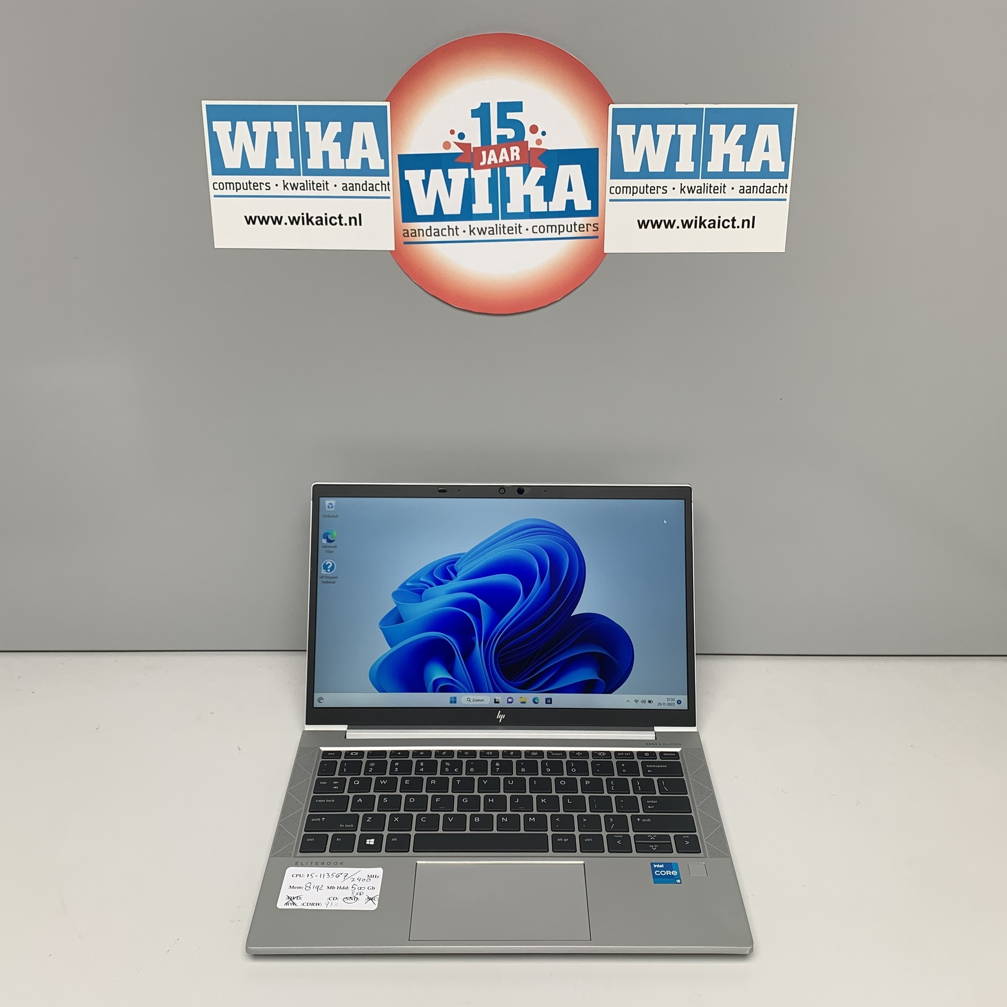 HP Elitebook 830 G8 i5-1135G7 8Gb 500Gb SSD 13.3 inch W11P laptop