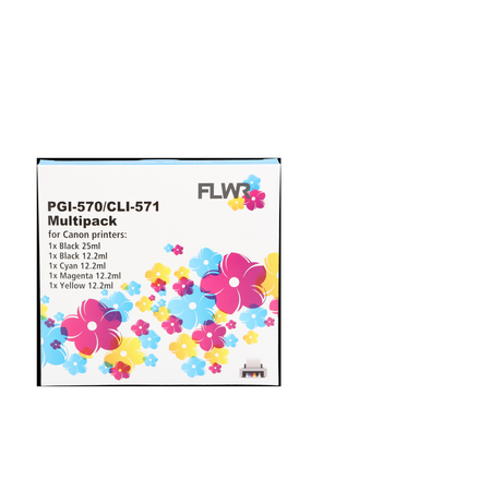 Huismerk Canon 570BK 571BK C M Y XL inkt Cartridge Incl. Chip Set huismerk