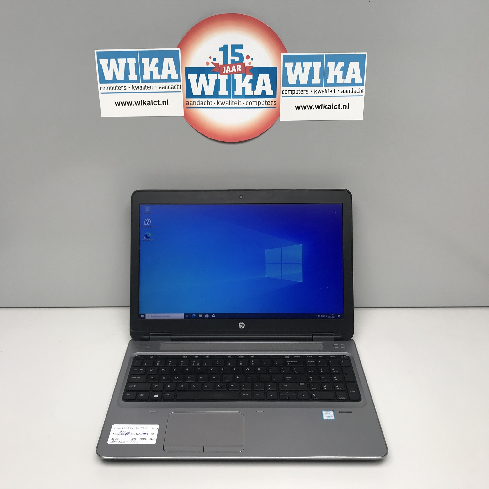 HP Probook 650 G2 i5-6200U 8GB 256GB SSD 15 inch W10P laptop