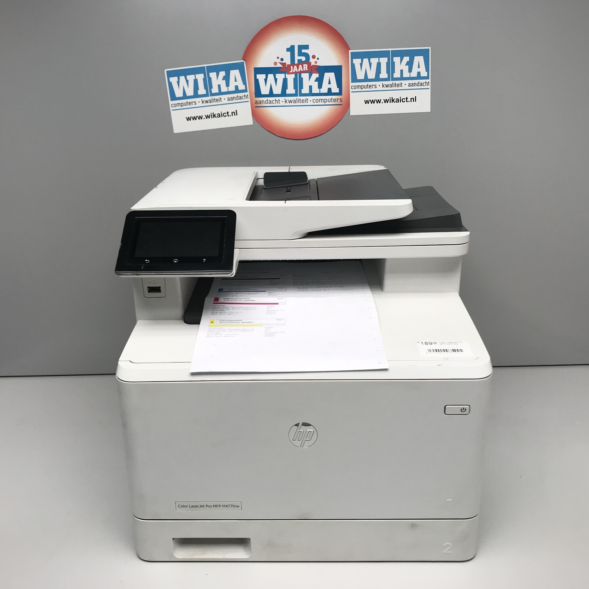 HP Gebruikte Color LaserJet Pro MFP M477fnw Draadloos | Wifi | kleuren Laserprinter voor thuiskantoor (Afdrukken, kopiëren, scannen, faxen)