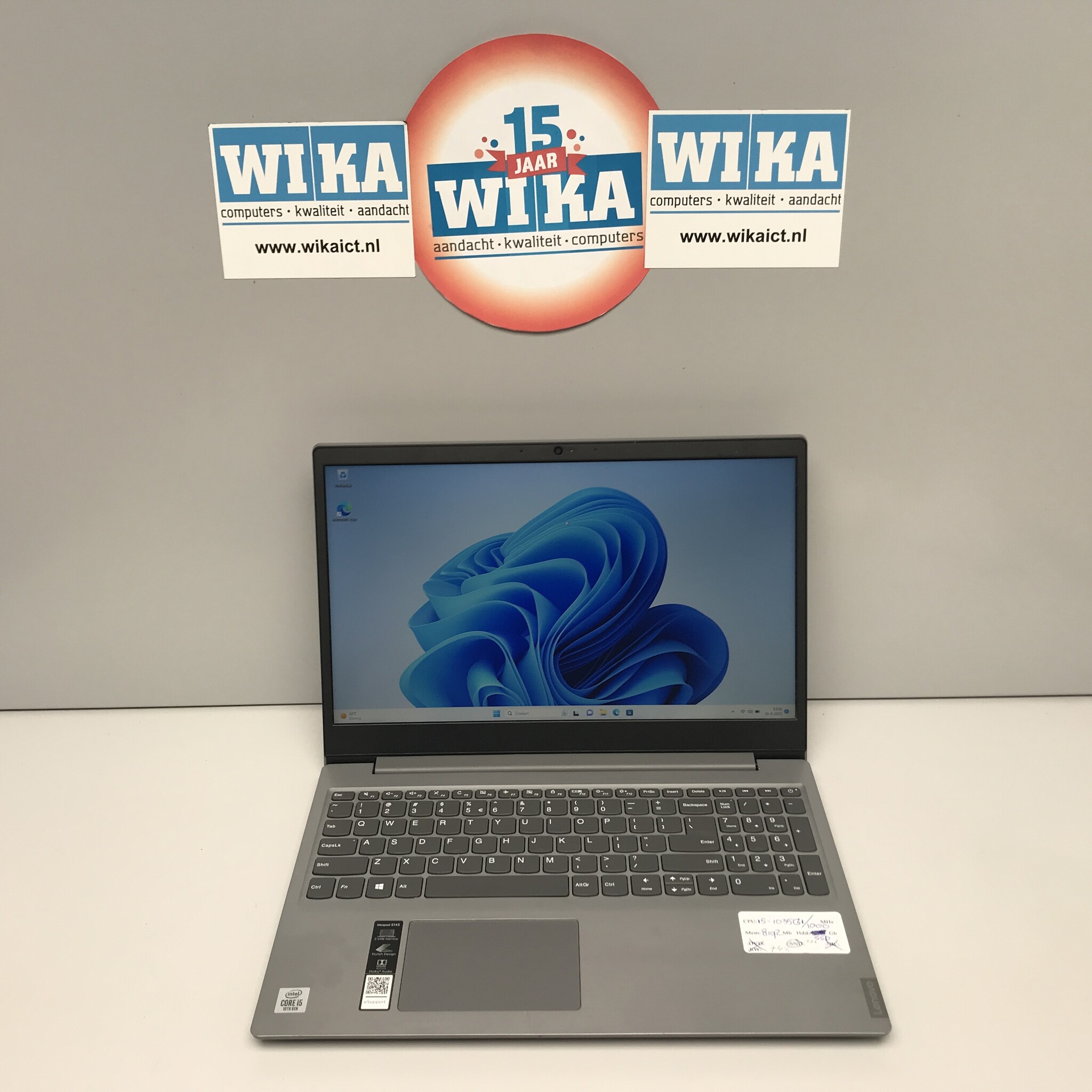 Lenovo IdeaPad S145-15IIL i5-1035G1 8GB 256GB SSD 15.6 FHD W11H laptop