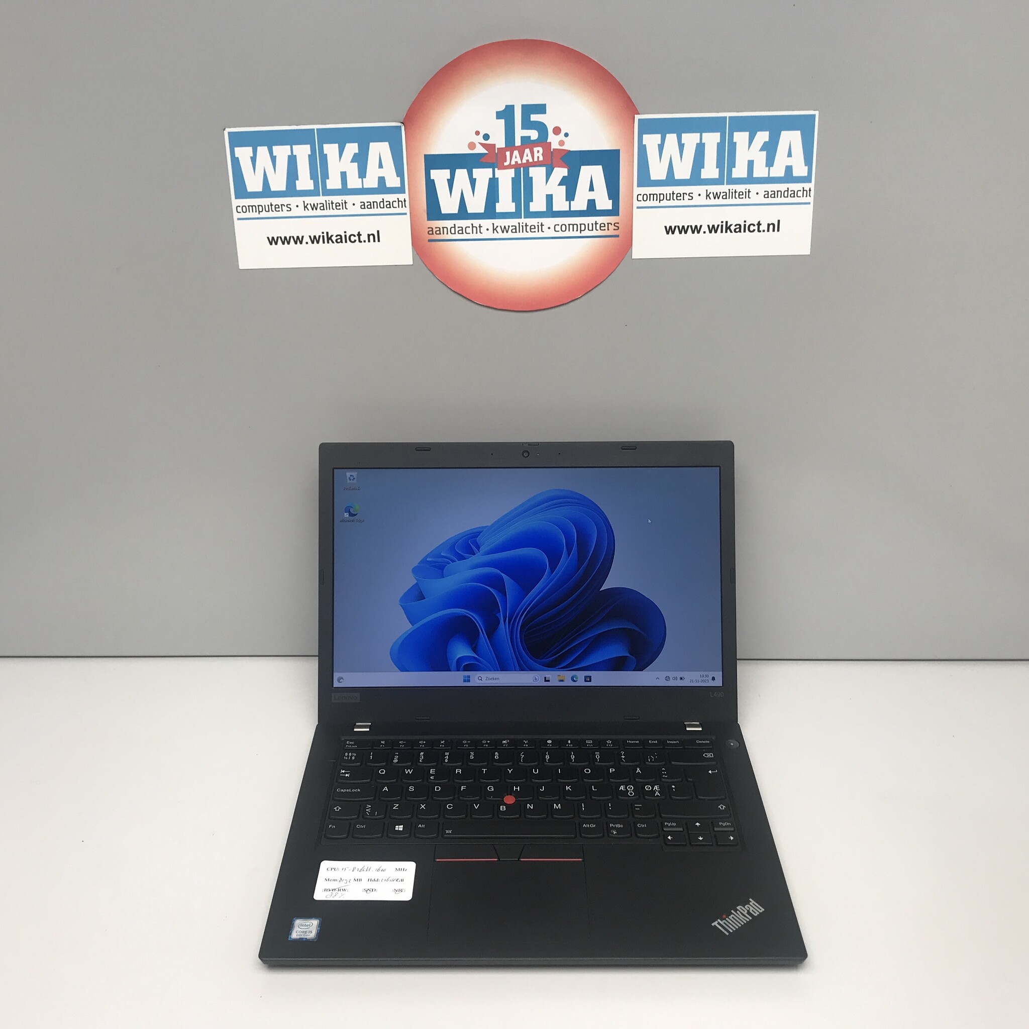 Lenovo Thinkpad L490 I5-8265U 8Gb 256Gb SSD 14 inch W11P laptop