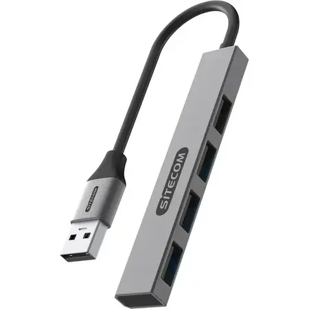 Sitecom USB-A naar 4x USB-A Nano Hub