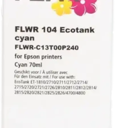 Huismerk Epson 104 cyaan