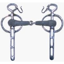 LD Driving Bits Liverpool single joint with rubber mouthpiece