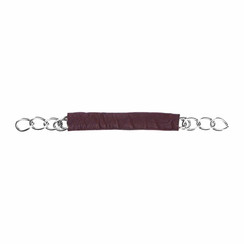 IR Lami-Cell curb chain in stainless steel, with leather havana Full