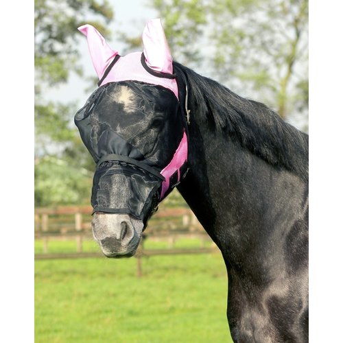 QHP QHP Vliegenkap with removable nose flap Pink