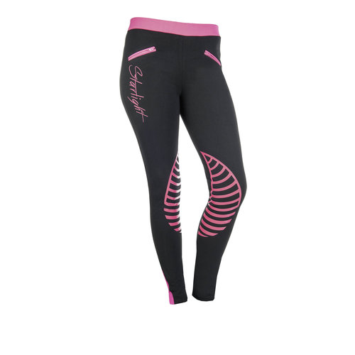 HKM HKM Starlight rijlegging schwarz mit rosa