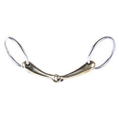 Harry's Horse Snaffle gold brass lightweight 19mm