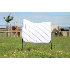 HB Saddle Pad Sparkling Glitter White