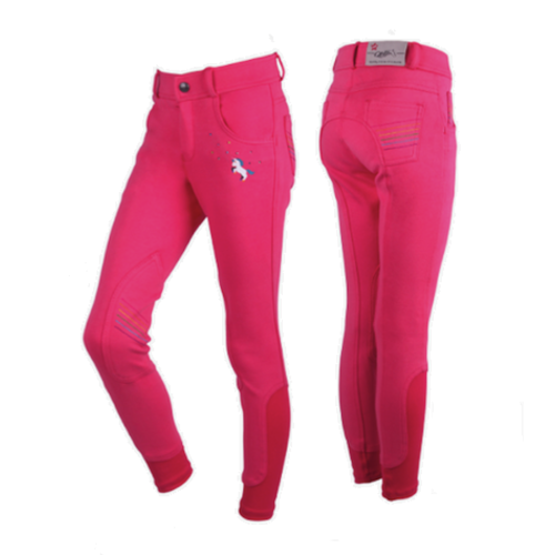 QHP QHP Breeches Esila Junior Raspberry