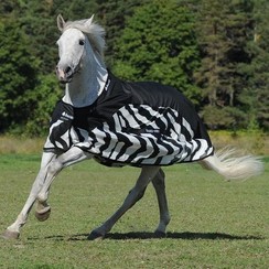 Bucas Buzz-Off Rain Zebra 135/183 cm