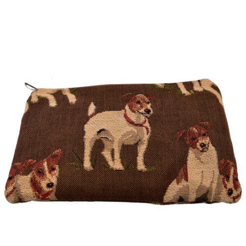 Grays Cosmetic bag  with jack Russell pattern