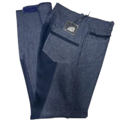 Ruitergilde Rijbroek Jeans Denim Tara mit Leder Jugend