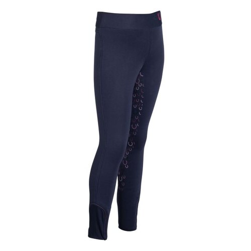 HKM HKM Reitleggings -Alva- Silikon-Vollbesatz lila