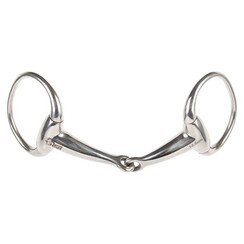 Harry's Horse Eggbutt snaffle Jointed mouthpiece 18mm