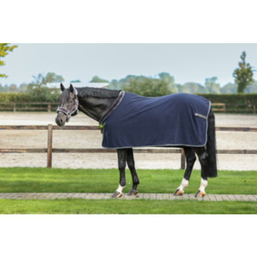 Bucas Show-line fleece 400 gram navy/grey