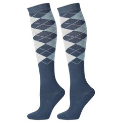 Harry's Horse riding socks Argyle blue