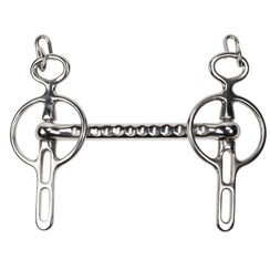 LD Menbitten Liverpool bit rechte stang ribbels New Silver