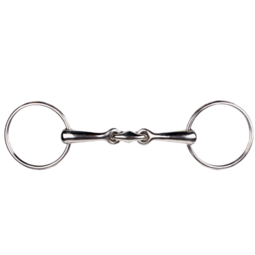 QHP QHP Snaffle bit double jointed Stainless steel