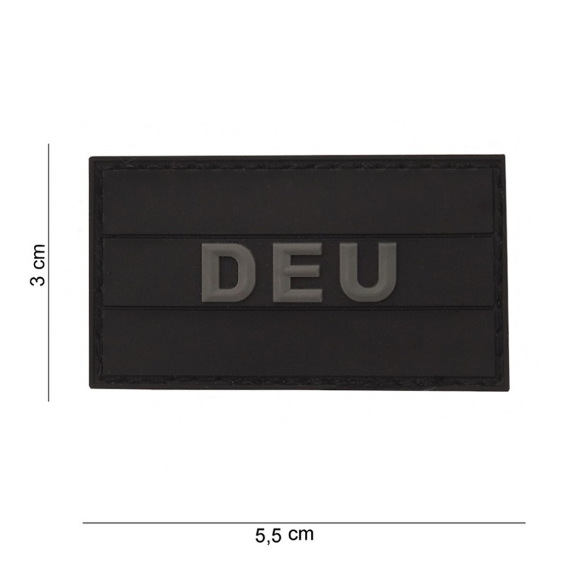 Embleem 3D PVC Duitsland klein (zwart)