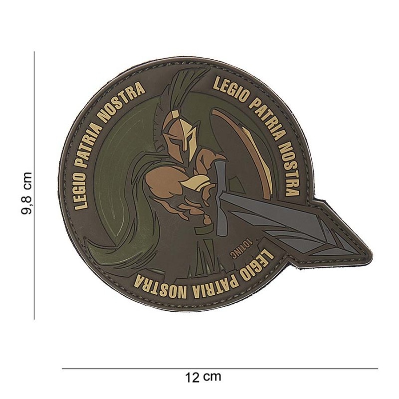Embleem 3D PVC Legio patria nostra groen