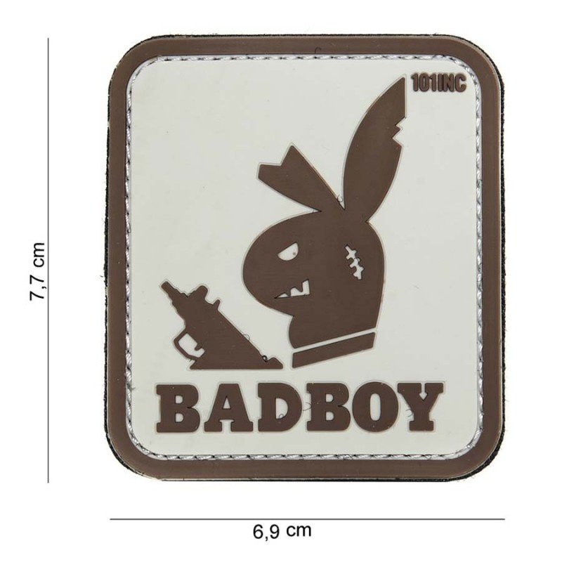 Embleem 3D PVC Badboy beige